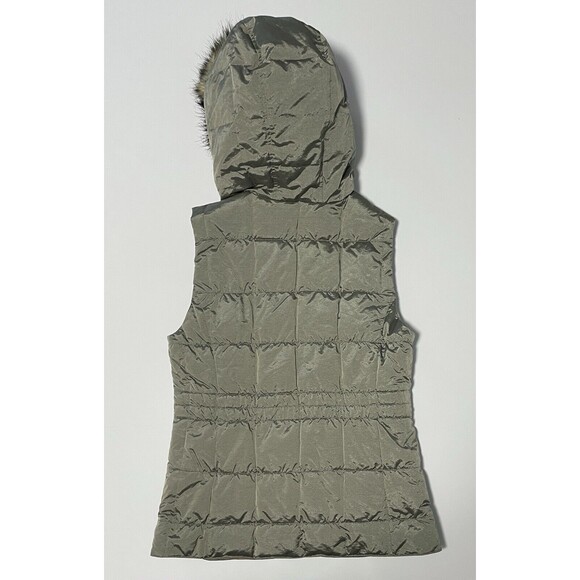 Eddie Bauer Yukon Down Puffer Vest Jacket Taupe Shimmer Size S - Picture 9 of 9